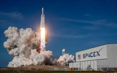 rocket ship launching during daytime