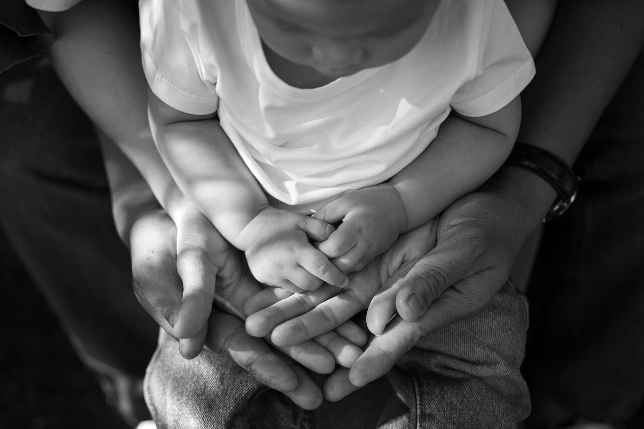 family, together, love, people, hand, monochorme
