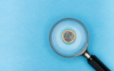 round grey and black magnifying glass