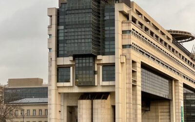 Façade du ministère de l'Économie à Bercy, symbole du taux d'emprunt de la France sur les marchés